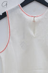 BASERANGE Linen vest BAS-TODY-SL-SU24-UNDYED